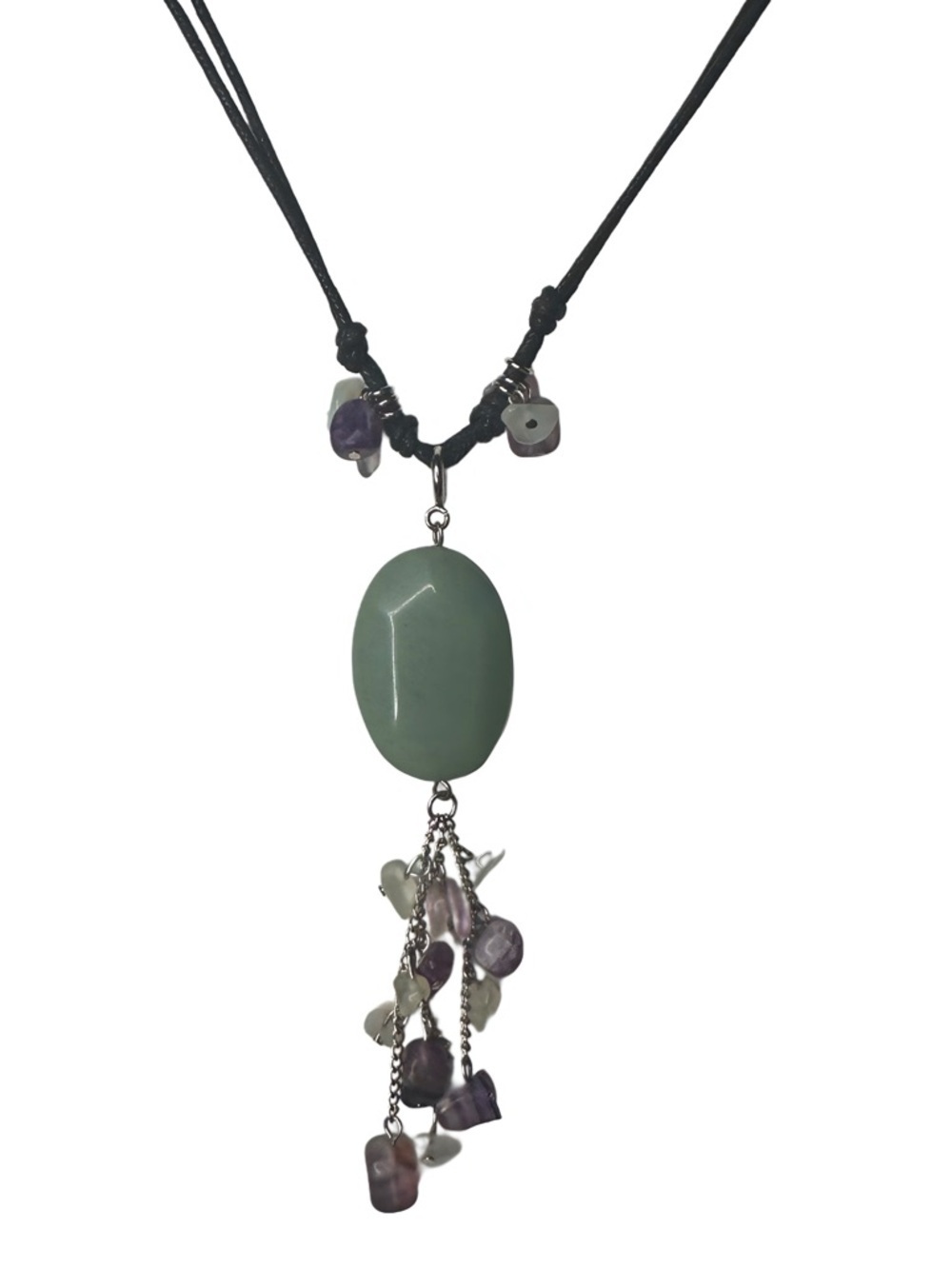 Park Lane Mandalay Necklace Adventurine Quartz and Amethyst - Picture 3 of 4